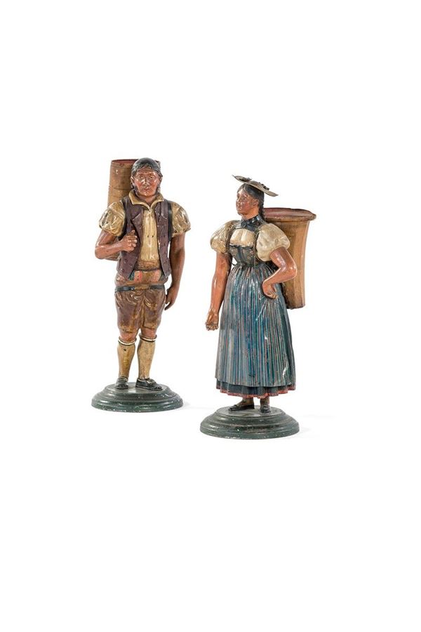 Coppia di portafiori costituit  - Asta Antiquariato - Incanto Casa d'Aste e Galleria
