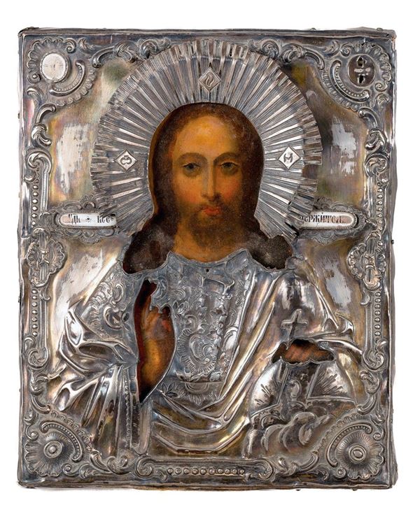 Icona con figura di Cristo Pan  - Asta Antiquariato - Incanto Casa d'Aste e Galleria