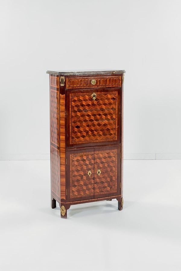 Secr&#233;taire impiallacciato in l  - Auction Antiquariato - Incanto Casa d'Aste e Galleria