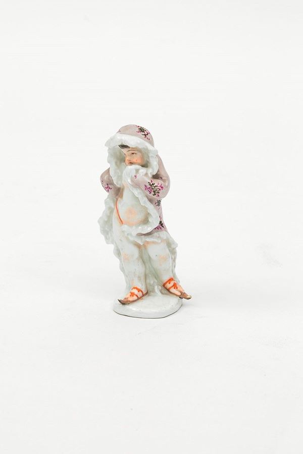 Scultura in porcellana decorat  - Asta Antiquariato - Incanto Casa d'Aste e Galleria
