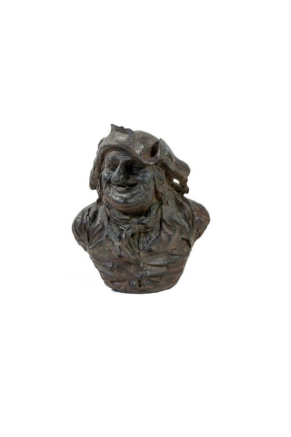 Curiosa scultura in ferro raff