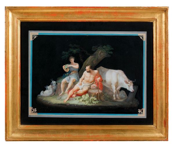 Ludwing Rullmann : Apollo e Argo
Incisione su ca  - Asta Antiquariato - Incanto Casa d'Aste e Galleria