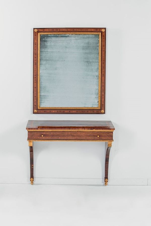 Console a mensola con soprasta  - Auction Antiquariato - Incanto Casa d'Aste e Galleria