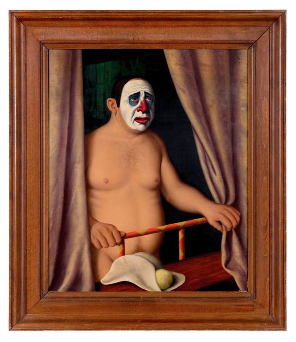 Federico Von Rieger,Federico Von Rieger - Arlecchino, 1952
Tempera su t