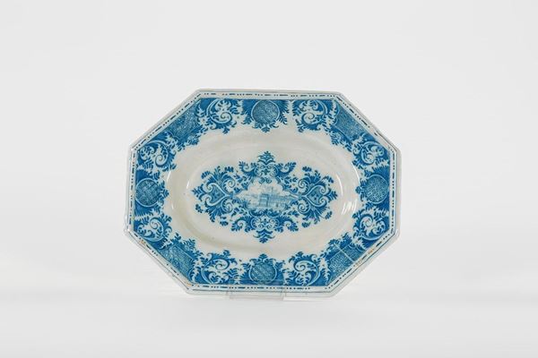 Grande piatto di forma ottagon  - Asta Antiquariato - Incanto Casa d'Aste e Galleria