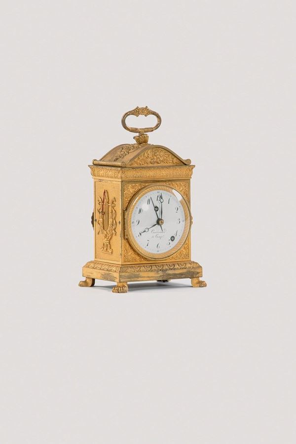 Raro orologio da viaggio finem  - Auction Antiquariato - Incanto Casa d'Aste e Galleria