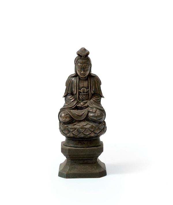 Guanyin in bronzo
Cina, XVIII