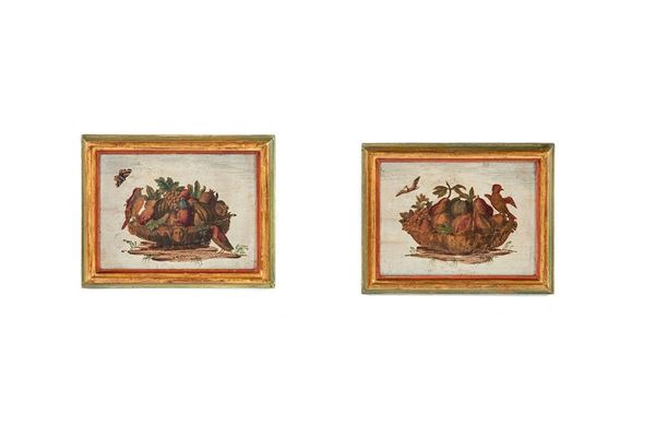 Coppia di quadretti su tavolet  - Auction Antiquariato - Incanto Casa d'Aste e Galleria