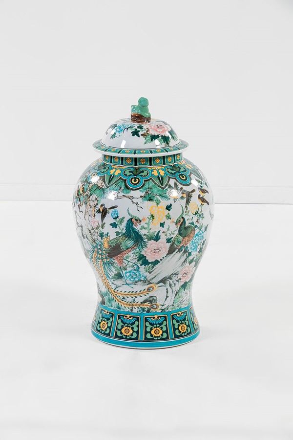 Grande potiche con coperchio i  - Asta Antiquariato - Incanto Casa d'Aste e Galleria