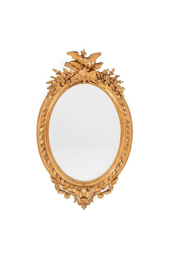 Specchiera di forma ovale, cor
