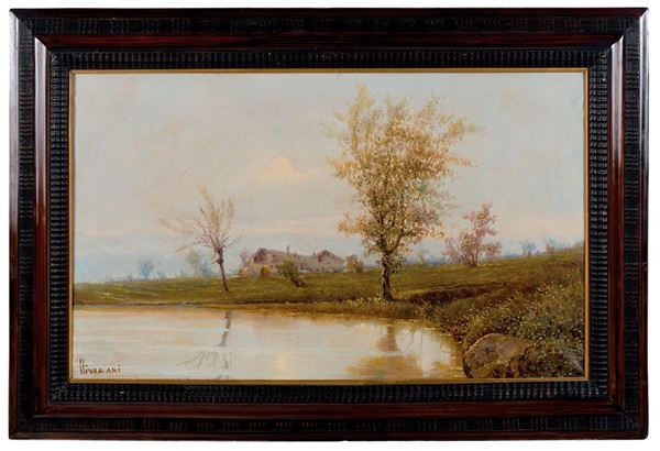 Romolo Liverani : Paesaggio lacustre
Olio su te  - Auction Antiquariato - Incanto Casa d'Aste e Galleria