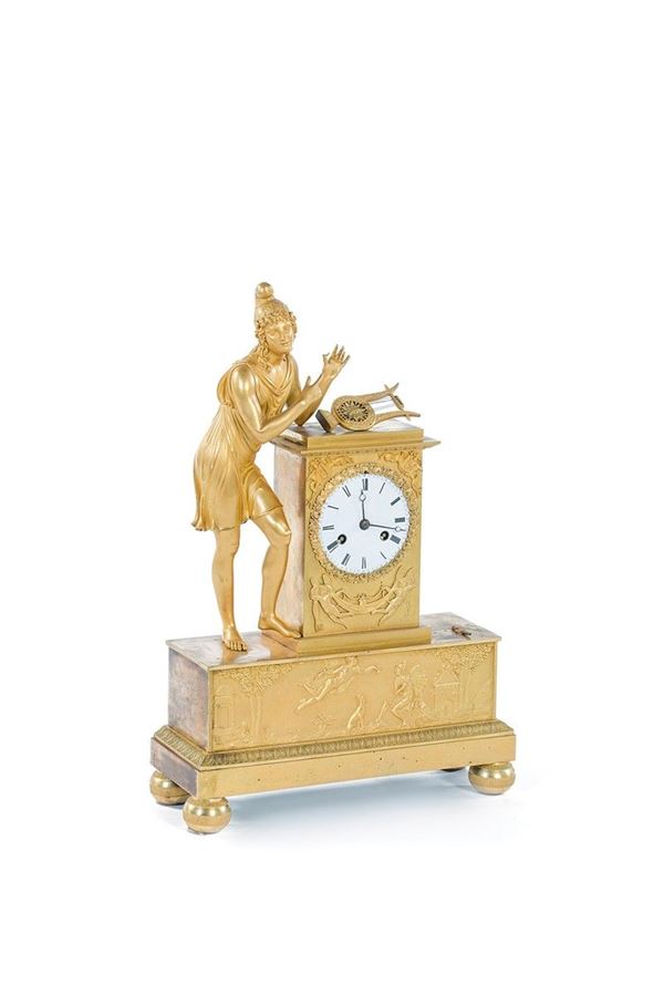 Orologio da tavolo in bronzo d  - Asta Antiquariato - Incanto Casa d'Aste e Galleria