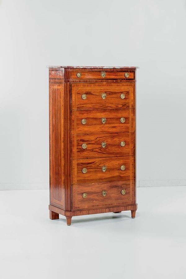 Settimanale lastronato in legn  - Auction Antiquariato - Incanto Casa d'Aste e Galleria