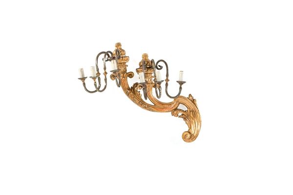 Coppia di appliques a due brac