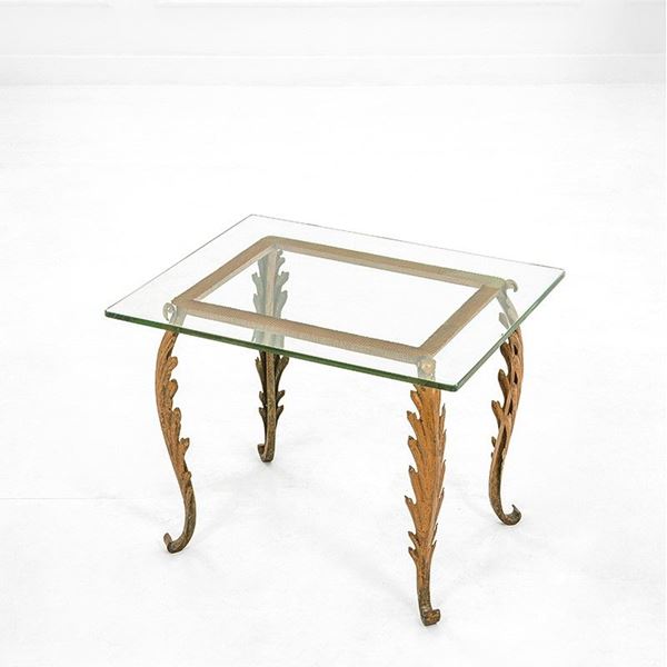 Cristal Art : Tavolino
Ferro battuto e rama  - Asta Design - Incanto Casa d'Aste e Galleria