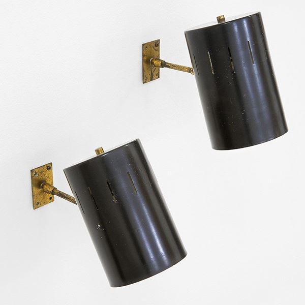 Due lampade da parete
Ottone,