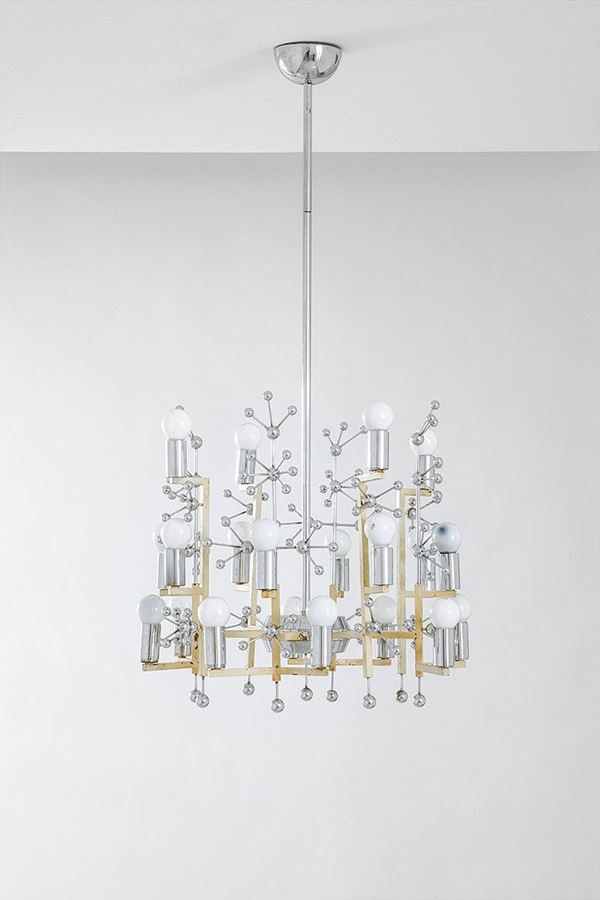 Stilnovo - Lampadario
Metallo smaltato, 