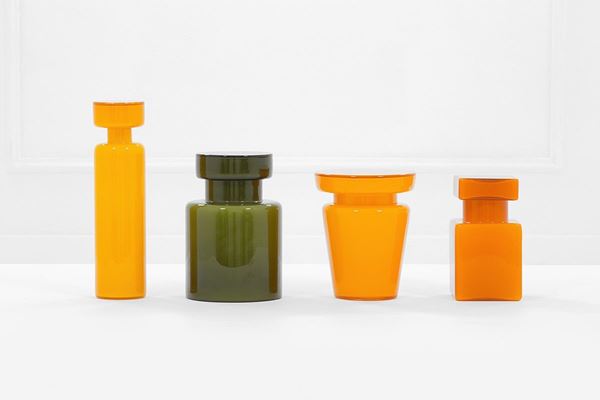Vistosi : Quattro vasi di differente for  - Asta Design - Incanto Casa d'Aste e Galleria