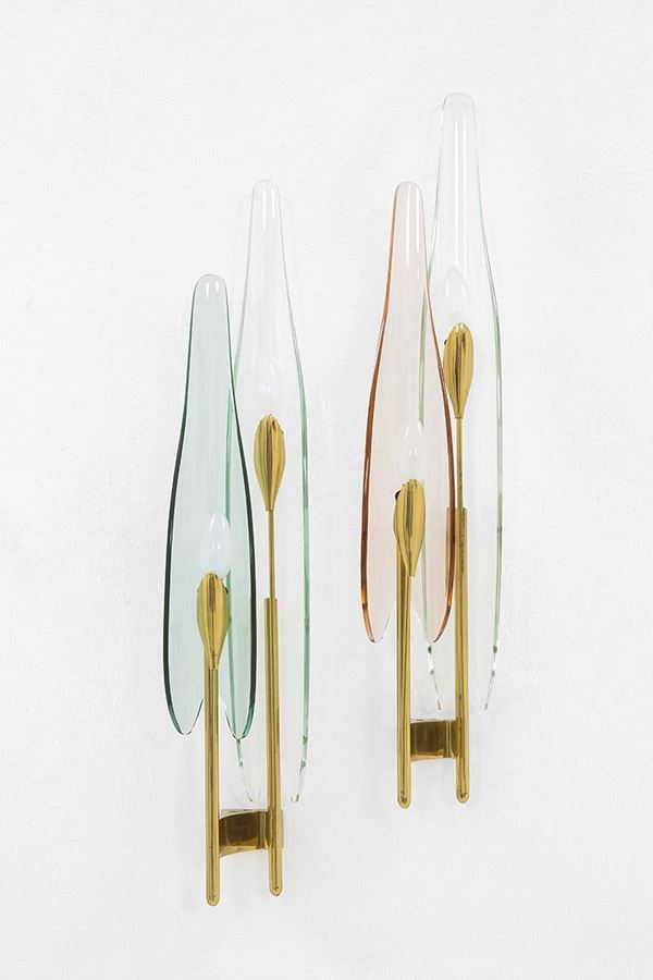 Max Ingrand : Due lampade da parete mod. 146  - Auction Design - Incanto Casa d'Aste e Galleria