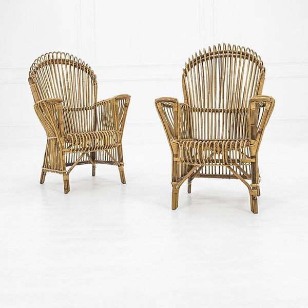 Due poltrone
Canna d&#39;India, m  - Asta Design - Incanto Casa d'Aste e Galleria