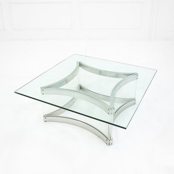 Alessandro Albrizzi : Tavolo basso
Acciaio spazzola  - Asta Design - Incanto Casa d'Aste e Galleria