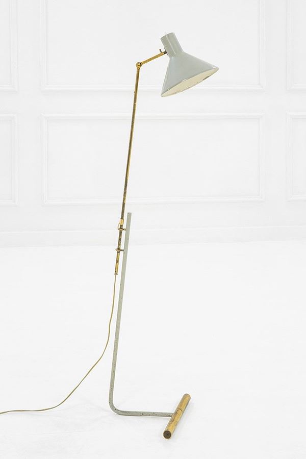 Gino Sarfatti : Rara lampada da terra ad altez  - Asta Design - Incanto Casa d'Aste e Galleria