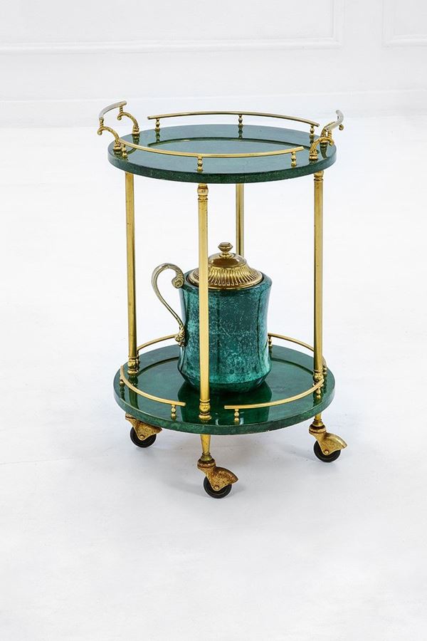 Aldo Tura : Carrello e versatoio
Pergamen  - Auction Design - Incanto Casa d'Aste e Galleria