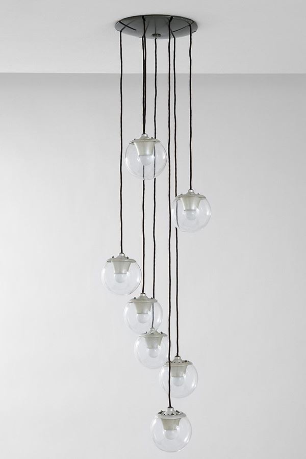 Gino Sarfatti : Lampadario mod. 2095/7
Metall  - Asta Design - Incanto Casa d'Aste e Galleria