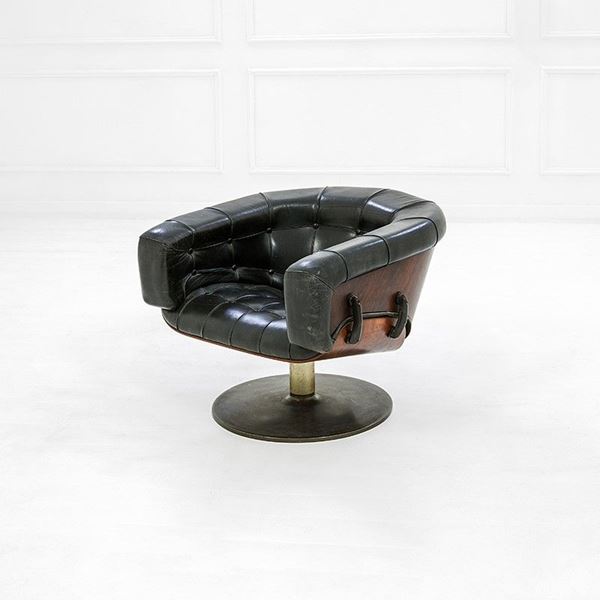 Martin Grierson : Rara poltrona girevole mod. Lo  - Auction Design - Incanto Casa d'Aste e Galleria