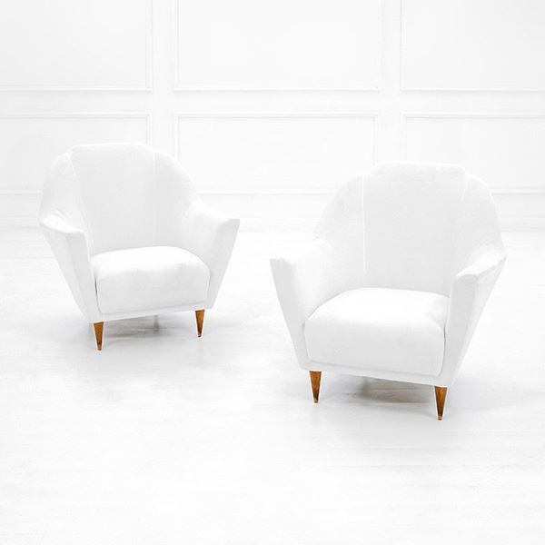 Ico Parisi : Due poltrone 
Legno di cilieg  - Auction Design - Incanto Casa d'Aste e Galleria