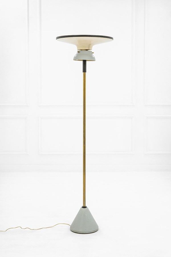 Oscar Torlasco : Rara lampada da terra
Ottone   - Asta Design - Incanto Casa d'Aste e Galleria