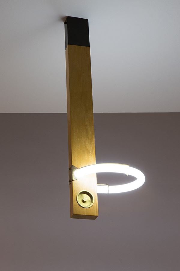 Angelo Brotto : Lampada da soffitto
Legno di   - Asta Design - Incanto Casa d'Aste e Galleria