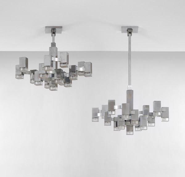 Sciolari - Due lampadari mod. Cubic