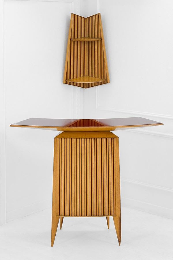 Dassi : Mobile bar con mensola angolar  - Auction Design - Incanto Casa d'Aste e Galleria