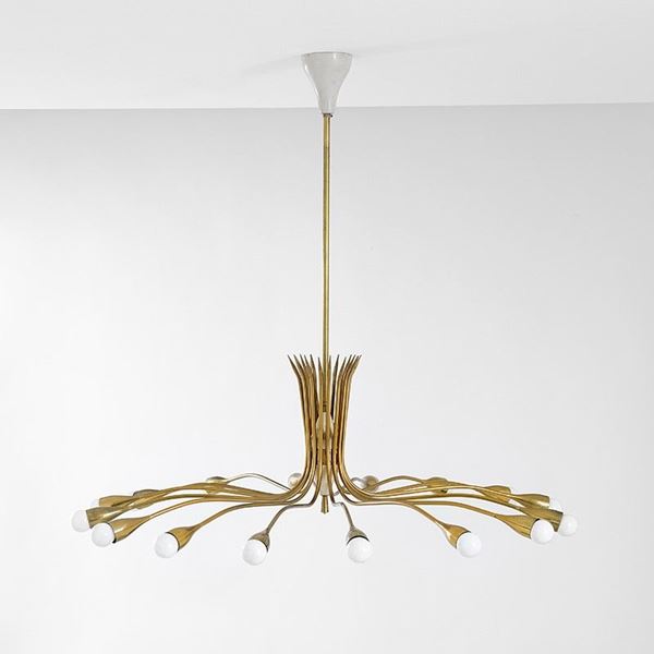 Lampadario
Ottone lucido, met