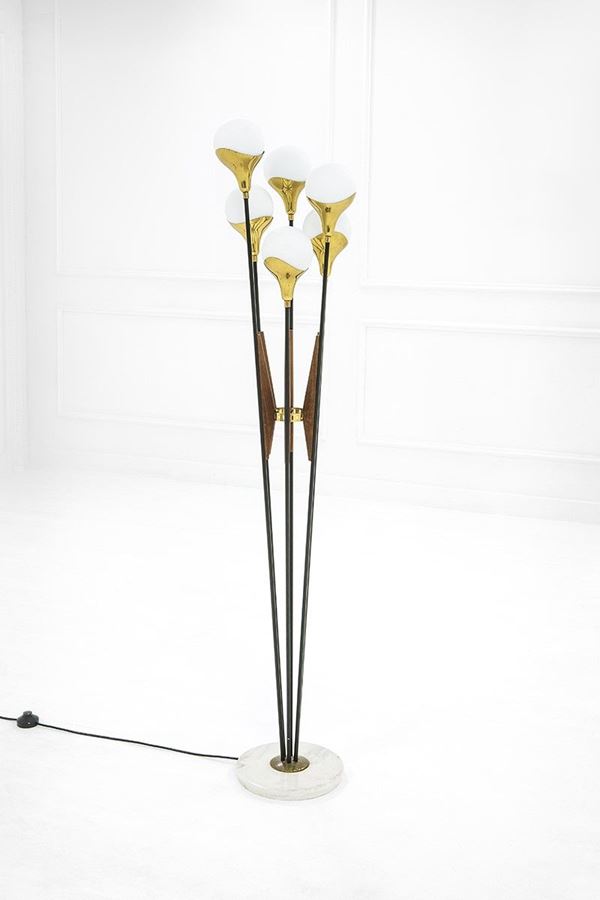 Stilnovo : Lampada da terra
Marmo, metal  - Auction Design - Incanto Casa d'Aste e Galleria
