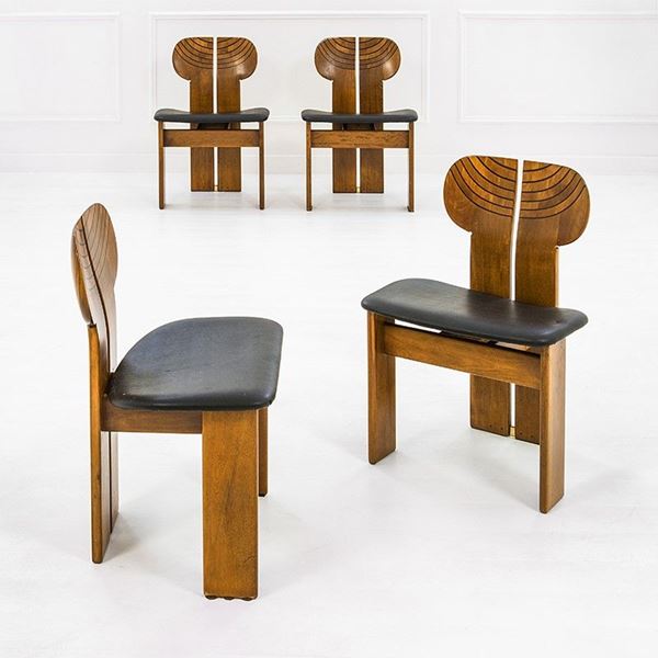 Afra e Tobia Scarpa : Quattro sedie della serie Arto  - Asta Design - Incanto Casa d'Aste e Galleria