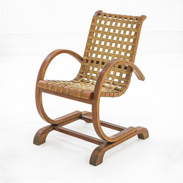 Bas Van Pelt (attr.) : Poltrona
Multistrato curvato,  - Auction Design - Incanto Casa d'Aste e Galleria