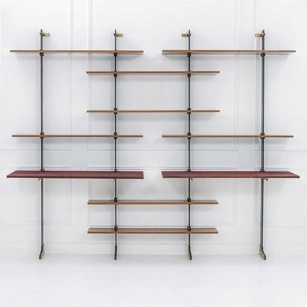 Ignazio Gardella : Rara libreria componibile mod.  - Asta Design - Incanto Casa d'Aste e Galleria
