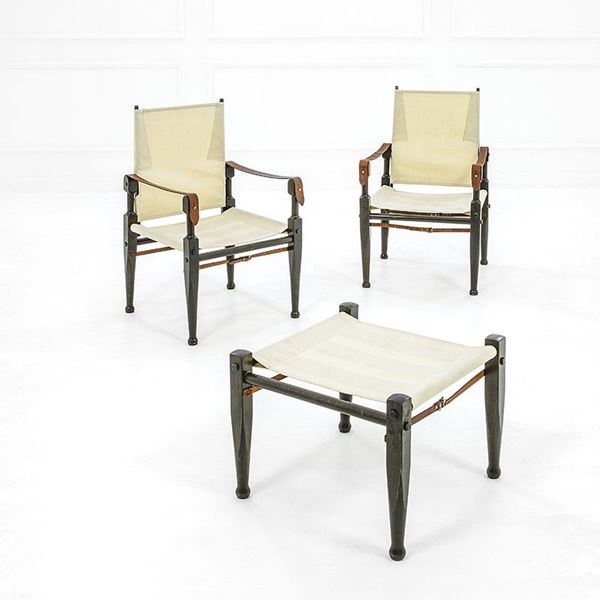 Bernard Marstaller - Due poltroncine ed uno sgabell