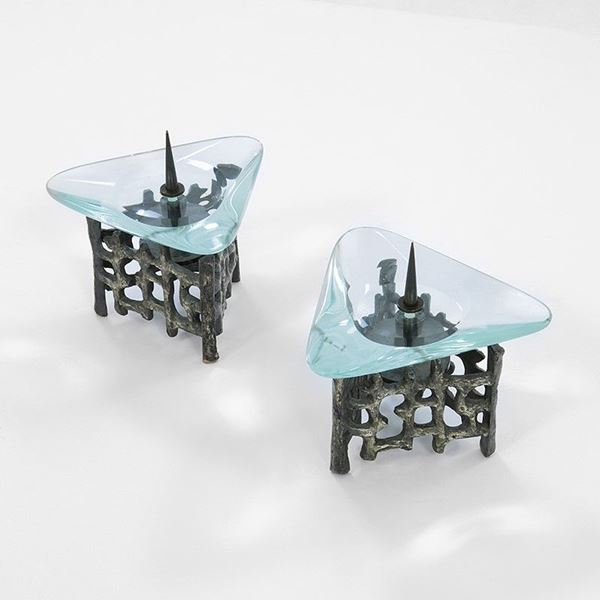Fontana Arte : Due candelieri
Fusione di bro  - Asta Design - Incanto Casa d'Aste e Galleria
