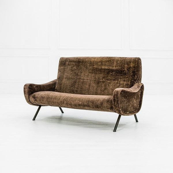 Marco Zanuso : Raro divano a due posti mod. L  - Auction Design - Incanto Casa d'Aste e Galleria