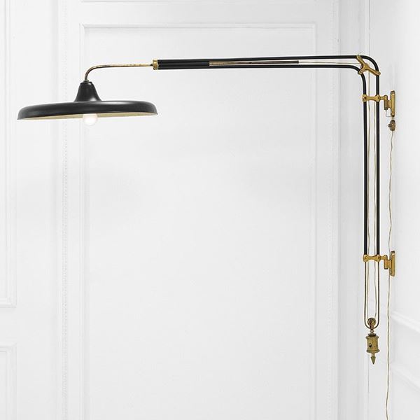 Franco Buzzi : Lampada da parete orientabile   - Asta Design - Incanto Casa d'Aste e Galleria
