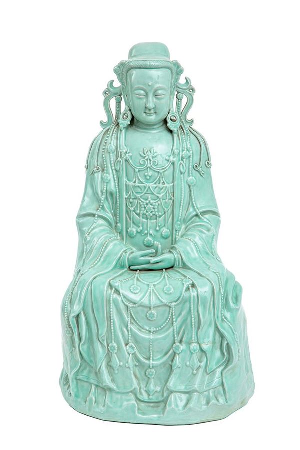 Grande scultura in porcellana   - Auction Antiquariato - Incanto Casa d'Aste e Galleria