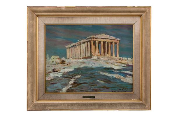 Alberto Falchetti : Il Partenone sotto la neve
Ol  - Auction Antiquariato - Incanto Casa d'Aste e Galleria