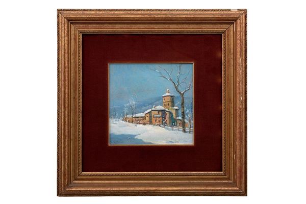 Giovanni Colmo - Nevicata
Olio su cartone firm