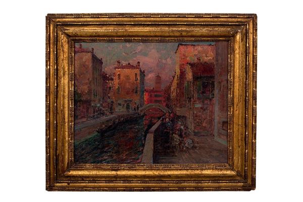 Alessandro Lupo : Tramonto a Venezia
Olio su ta  - Auction Antiquariato - Incanto Casa d'Aste e Galleria