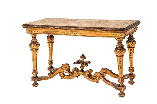 Tavolo da centro in legno scol  - Asta Antiquariato - Incanto Casa d'Aste e Galleria