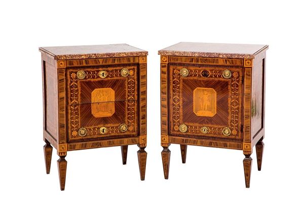 Coppia di importanti mobiletti  - Asta Antiquariato - Incanto Casa d'Aste e Galleria