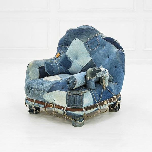 Mattia Bonetti : Poltrona Denim
Struttura in f  - Auction Design - Incanto Casa d'Aste e Galleria